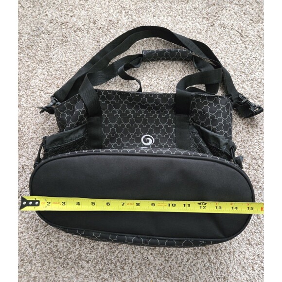 DISNEY Mickey Mouse Embroidered Tote Bag with Zip Cooler Compartment *EUC* - Picture 6 of 7